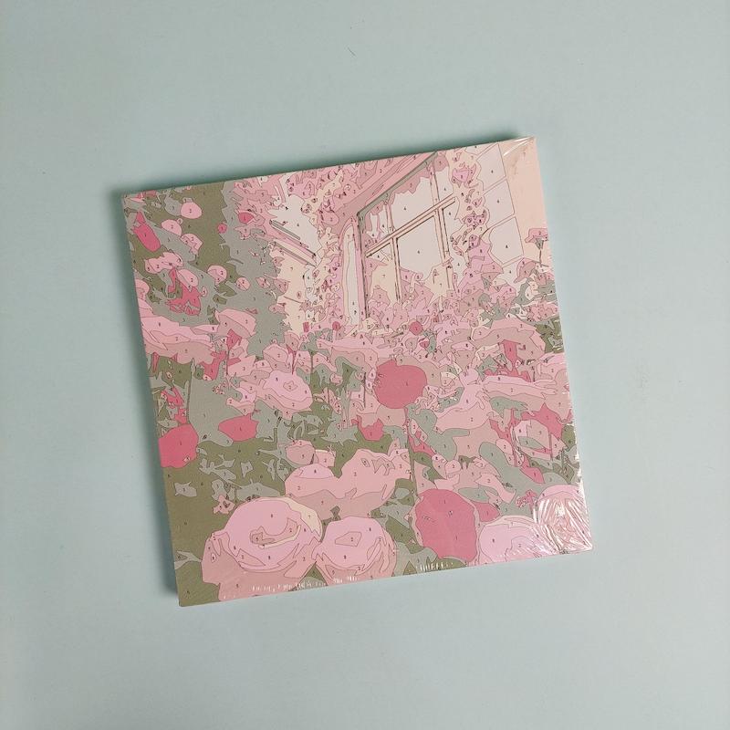 بوم رنگ آمیزی با اعداد سایز ۲۰ در ۲۰ طرح گل و پنجره