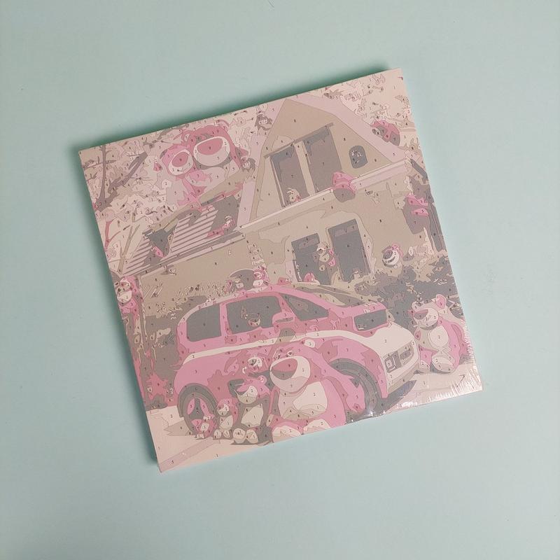 بوم رنگ آمیزی با اعداد سایز ۲۰ در ۲۰ طرح لوتسو