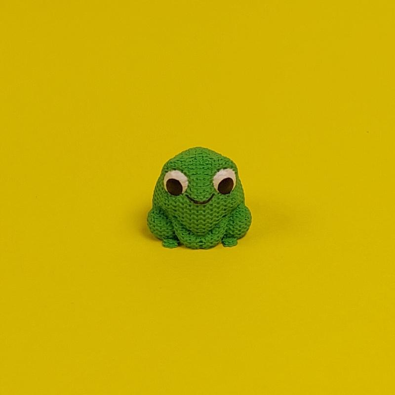 قورباغه طرح بافتنی