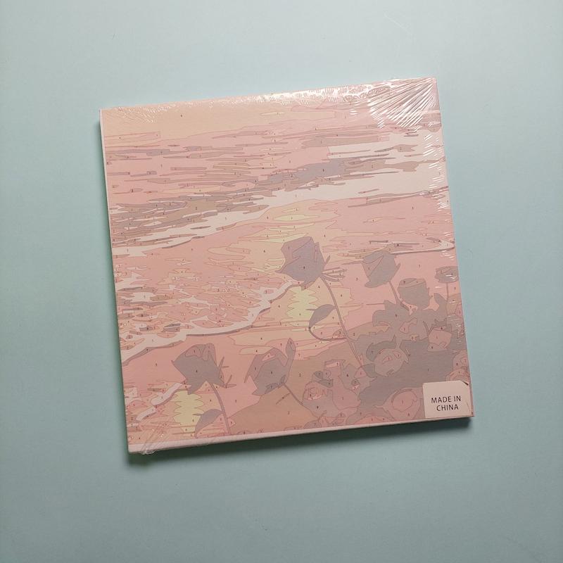 بوم رنگ آمیزی با اعداد سایز ۳۰ در ۳۰ طرح غروب