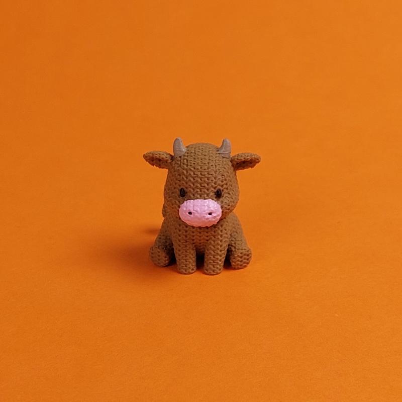 گاو طرح بافتنی