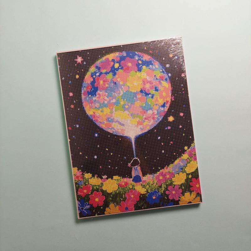 بوم نقاشی الماسی سایز ۳۰ در ۴۰ طرح ذهن زیبا