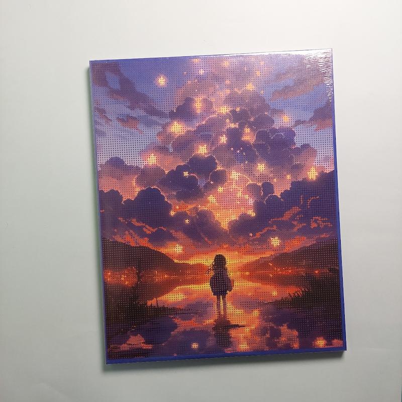 بوم نقاشی الماسی سایز ۴۰ در ۵۰ طرح کهکشان