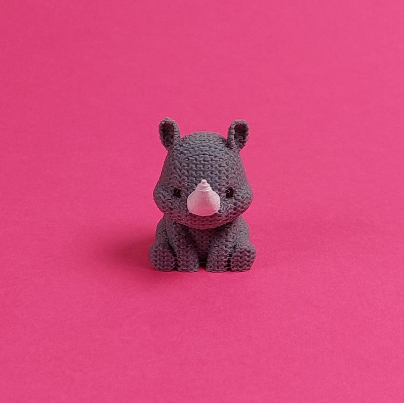 کرگدن طرح بافتنی