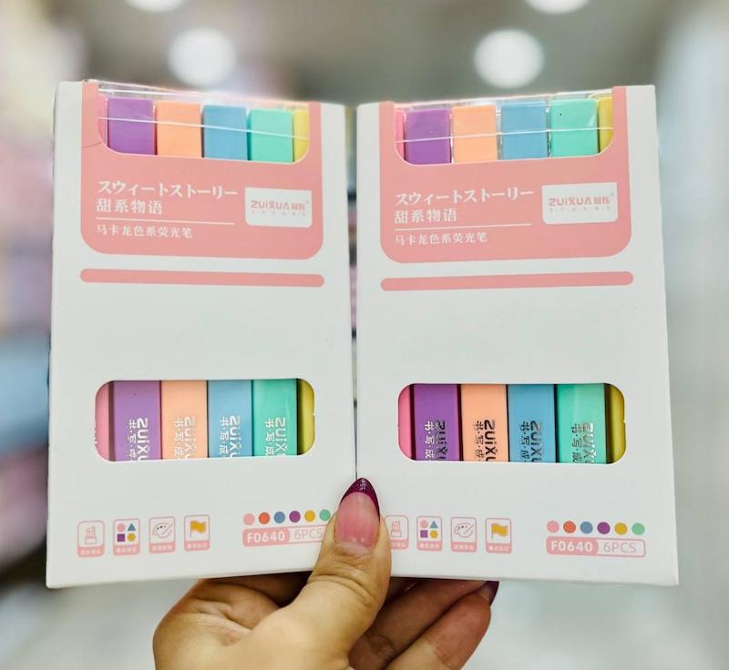 هایلایتر ۶ رنگ تخت