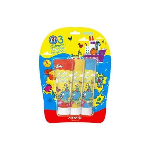 رنگ انگشتی تیوپی ۳ رنگ آریا