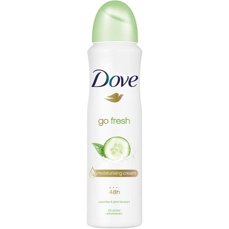 اسپری داو با رایحه ی خیار | Dove Go Fresh Cucumber Aerosol Antiperspirant Deodorant 250ml