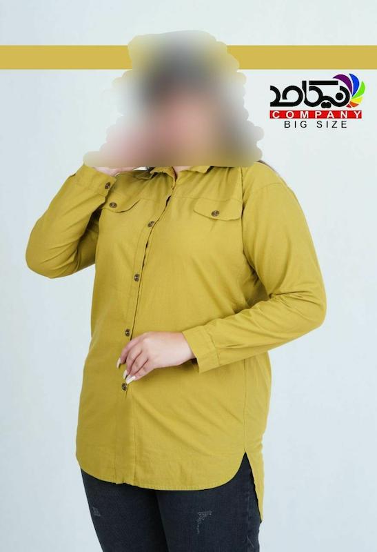 مانتو کتان کاغذی ترک سایز بزرگ
