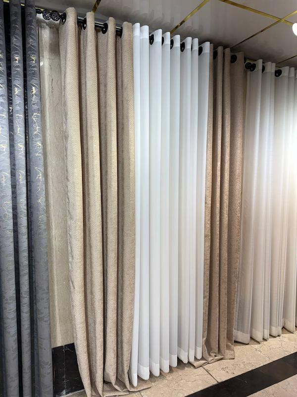 پرده اسکارلت ترکیه رنگ نسکافه‌ای