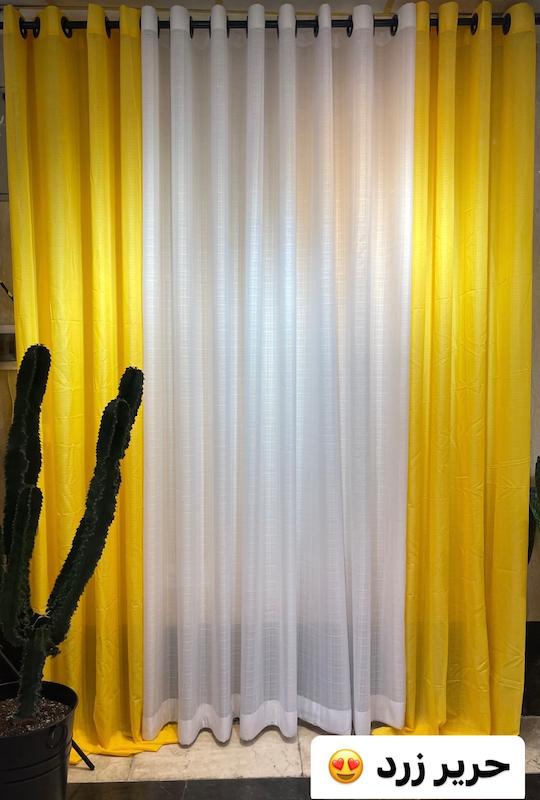 حریر کتان زرد