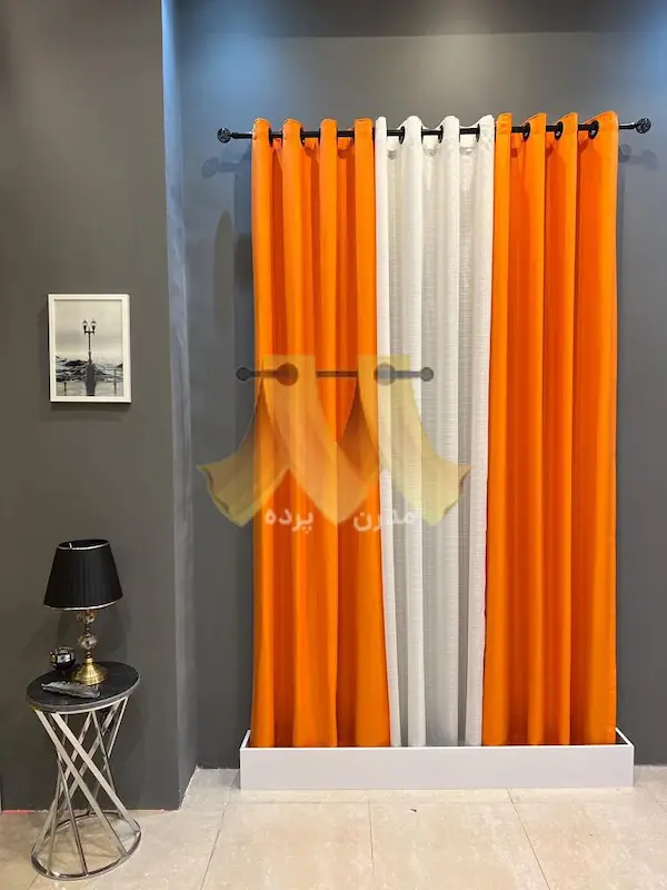 حریر کتان نارنجی