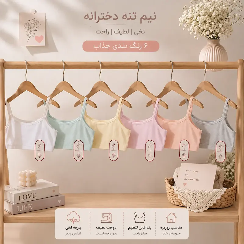 نیمتنه دخترانه مدل بدون پد
