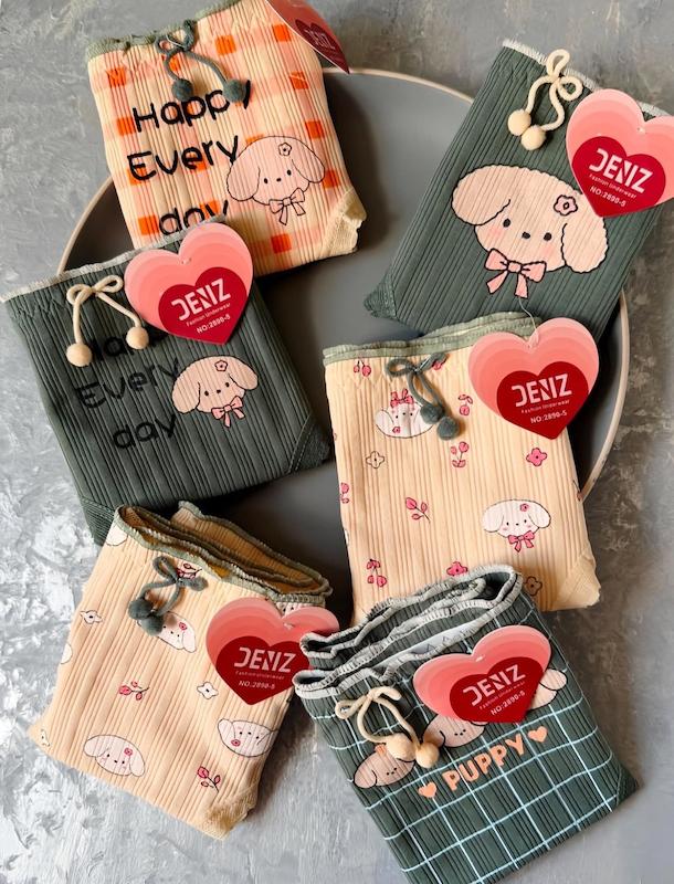 شورت زنانه عروسکی مدل happy