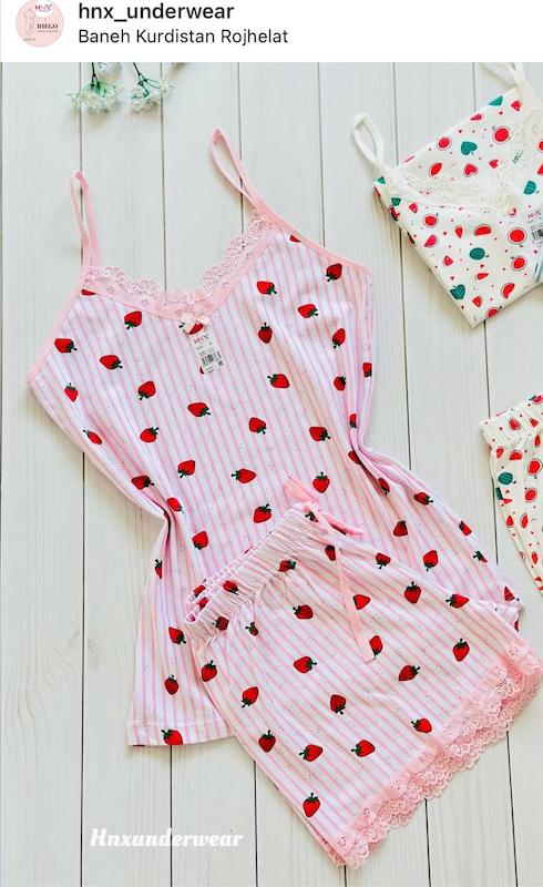 تاپ شورتک توت صورتی 