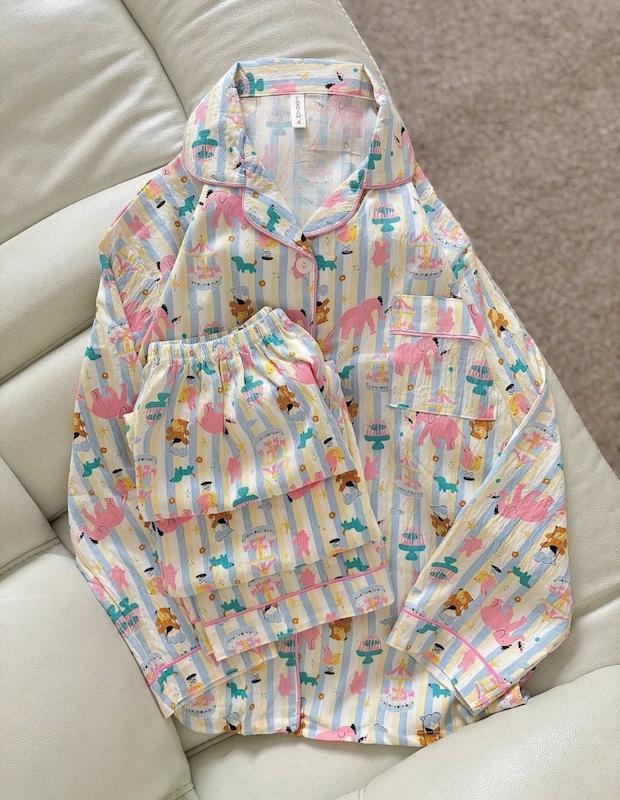 بلوز و شلوار نخی