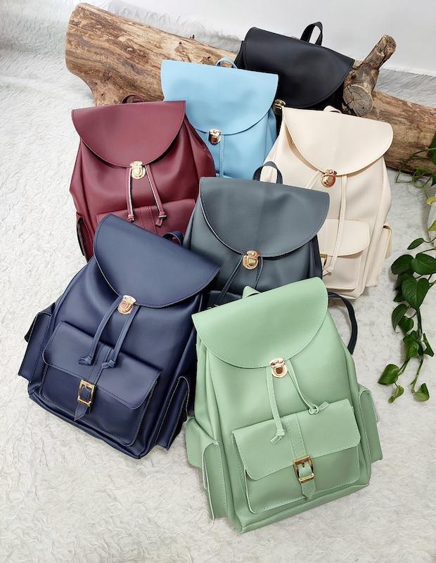 کوله پشتی اسپرت چرمی مدل قفل🦜🦜🦜