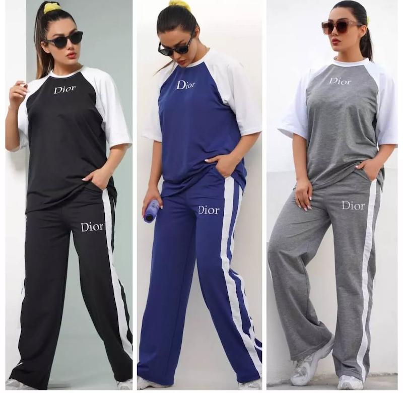 ست تیشرت شلوار دیور🖌️🥙