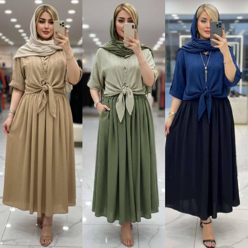  شومیز گره ای و دامن حدیثه💺