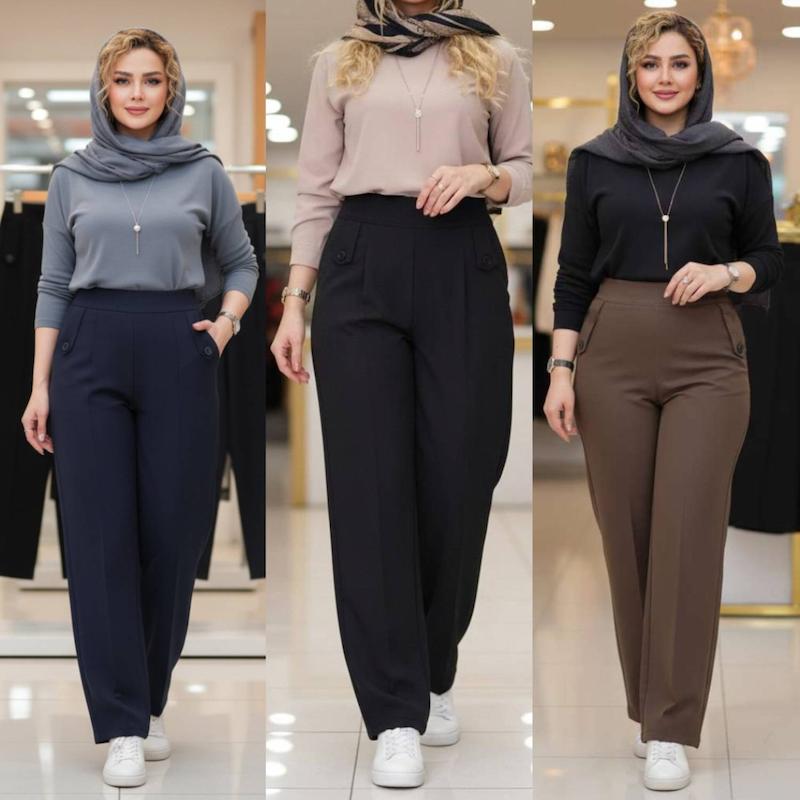 شلوار راسته مازراتی سمانه 💺