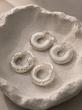 گوشواره حلقه ای طرح شیاری