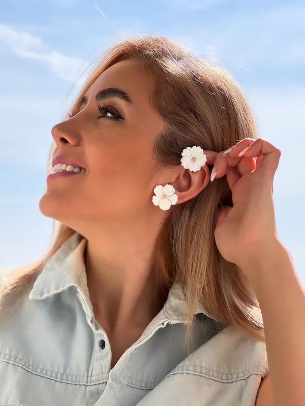 گوشواره میخی مدل نقره 