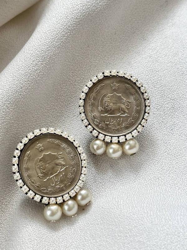 گوشواره سکه 1ریالی