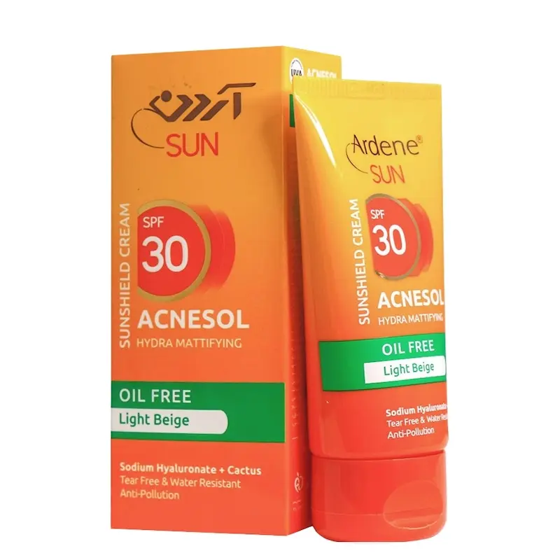 ضد آفتاب بژ روشن پوست چرب و دارای آکنه SPF 30 آردن سان (50 میلی لیتر)
