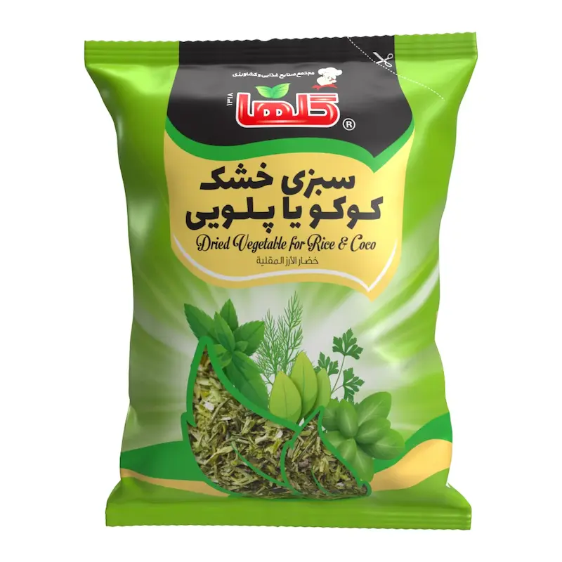 سبزی خشک پلو و کوکو گلها (100 گرم)