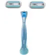 تیغ سیستم 3 لبه صابون دار Smooth Venus ژیلت (1دسته+2 تیغ)
