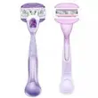 تیغ سیستم 3 لبه صابون دار Breeze Venus ژیلت (1دسته+2 تیغ)