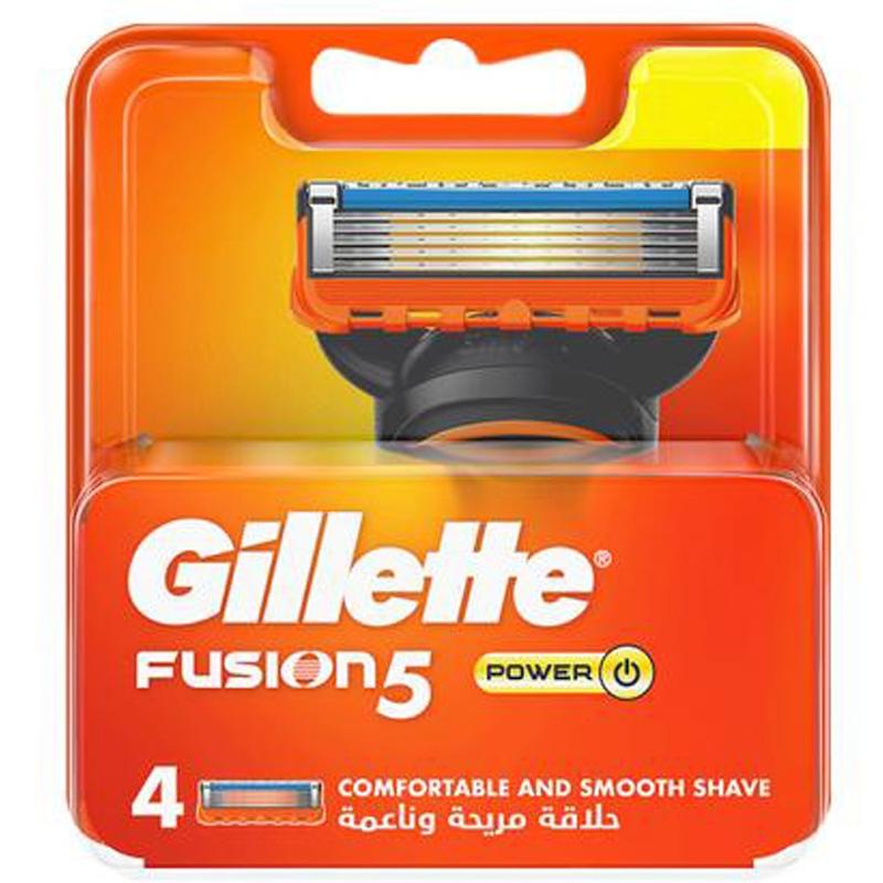 تیغ یدک 5 لبه صابون دار Fusion5 ژیلت (4 عدد)
