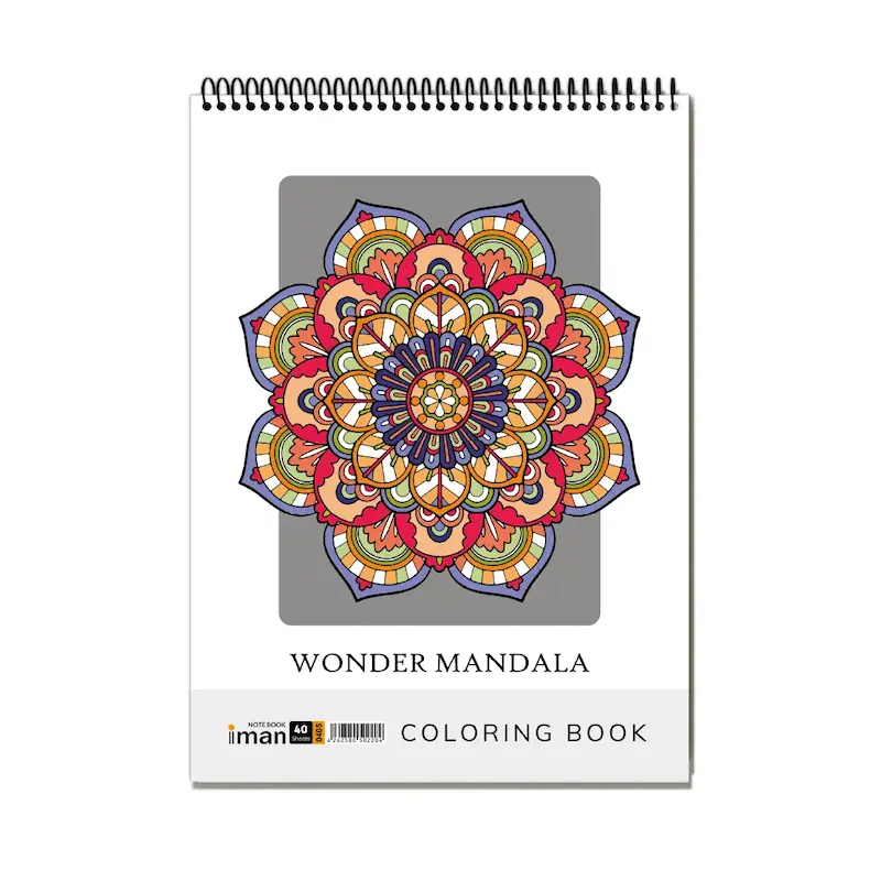 کتاب رنگ آمیزی بزرگسال کد 0405 ایمان (40 برگ)