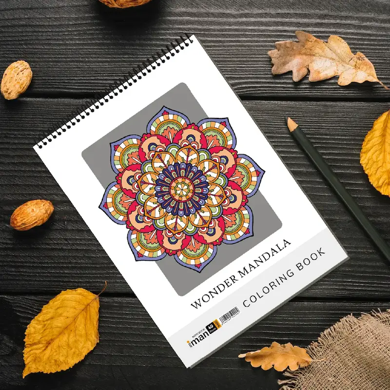 کتاب رنگ آمیزی بزرگسال کد 0405 ایمان (40 برگ)