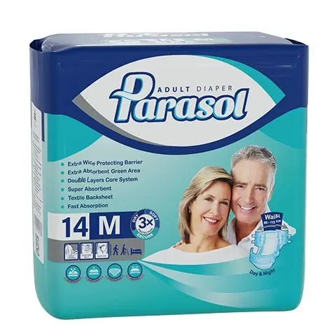 پوشینه چسبی بزرگسال سایز M پاراسول (14 عدد)