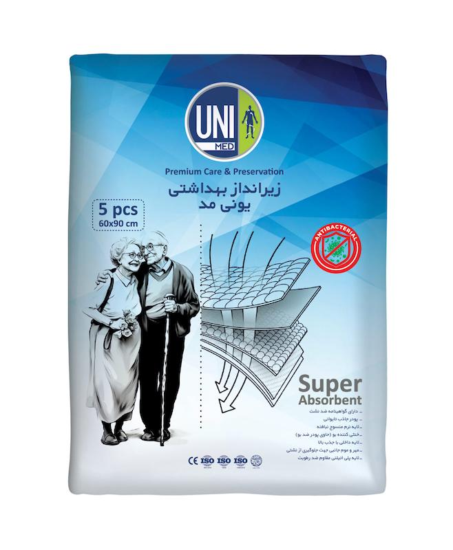 زیر اندار بهداشتی 60*90 یونی مد (5 عدد)