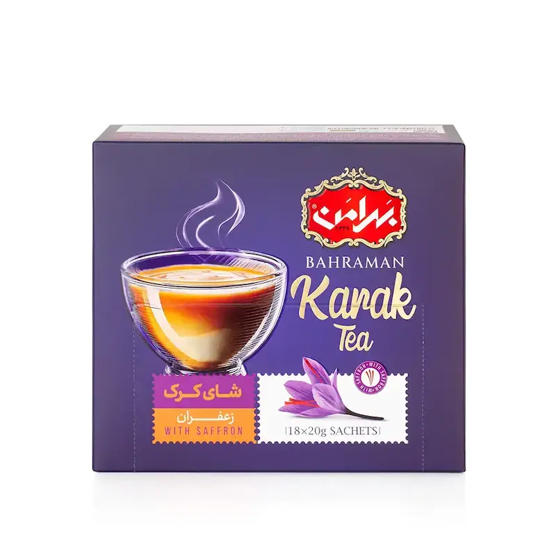 چای کرک زعفران بهرامن (18 عدد)
