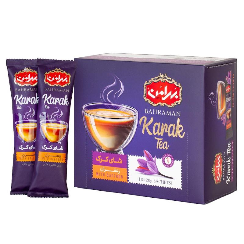 چای کرک زعفران بهرامن (18 عدد)
