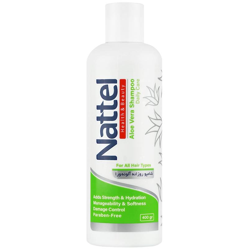 شامپو روزانه آلوئه ورا انواع مو ناتل (400 گرم)