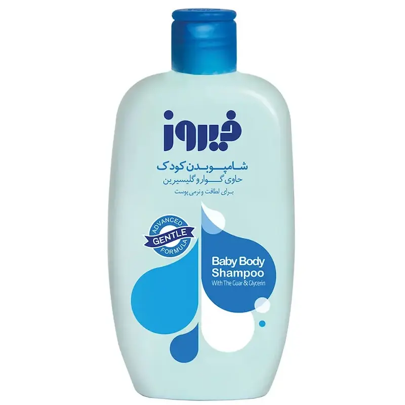 شامپو بدن کودک گوار و گلیسیرین آبی فیروز (450 گرم)