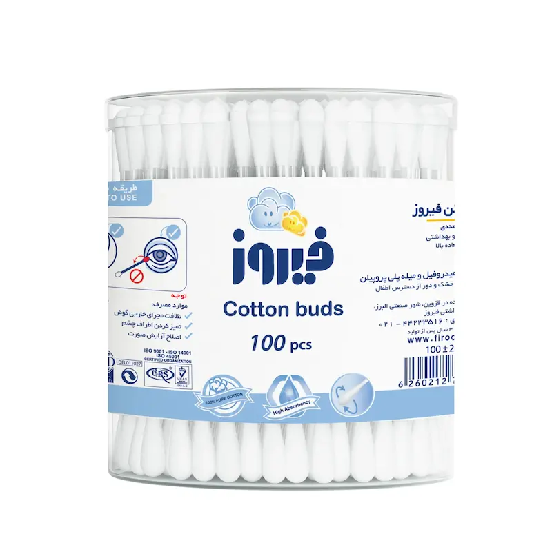 گوش پاک کن فیروز (100 عدد)