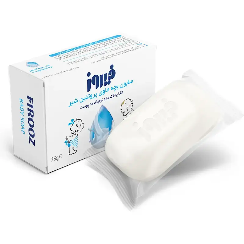 صابون بچه پروتئین شیر فیروز (75 گرم)