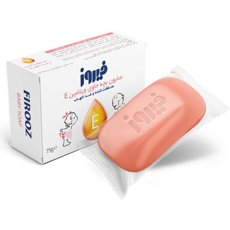 صابون بچه ویتامین E فیروز (75 گرم)