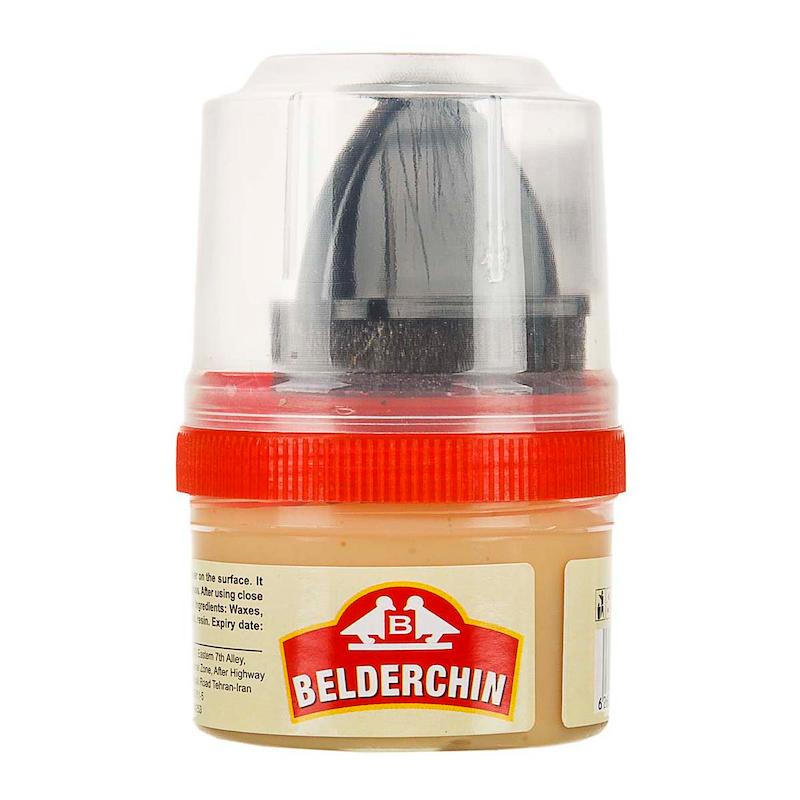 واکس کفش بدون رنگ فرچه دار بلدرچین (60 گرم)