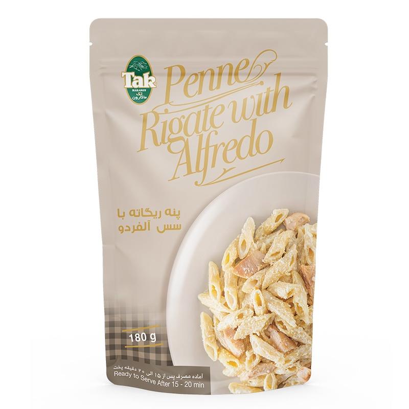 پنه ریگاته با سس آلفردو تک ماکارون (180 گرم)