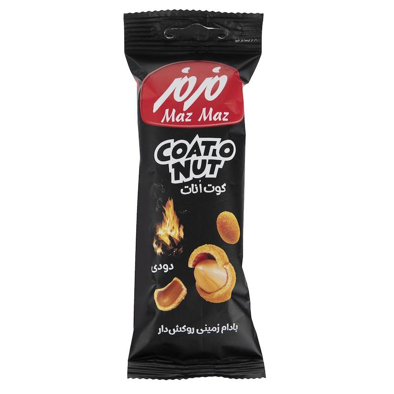 بادام زمینی روکش دار دودی مزمز (40 گرم)