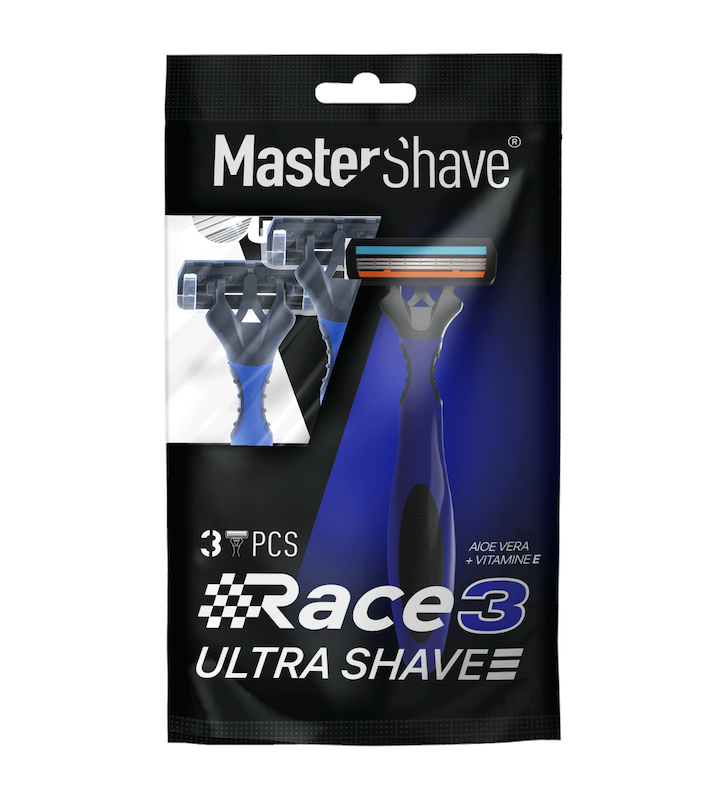 تیغ 2لبه صابون دار Race3 مستر شیو (3 عددی)