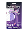 تیغ 2لبه صابون دار Soft3 مستر شیو (3 عددی)