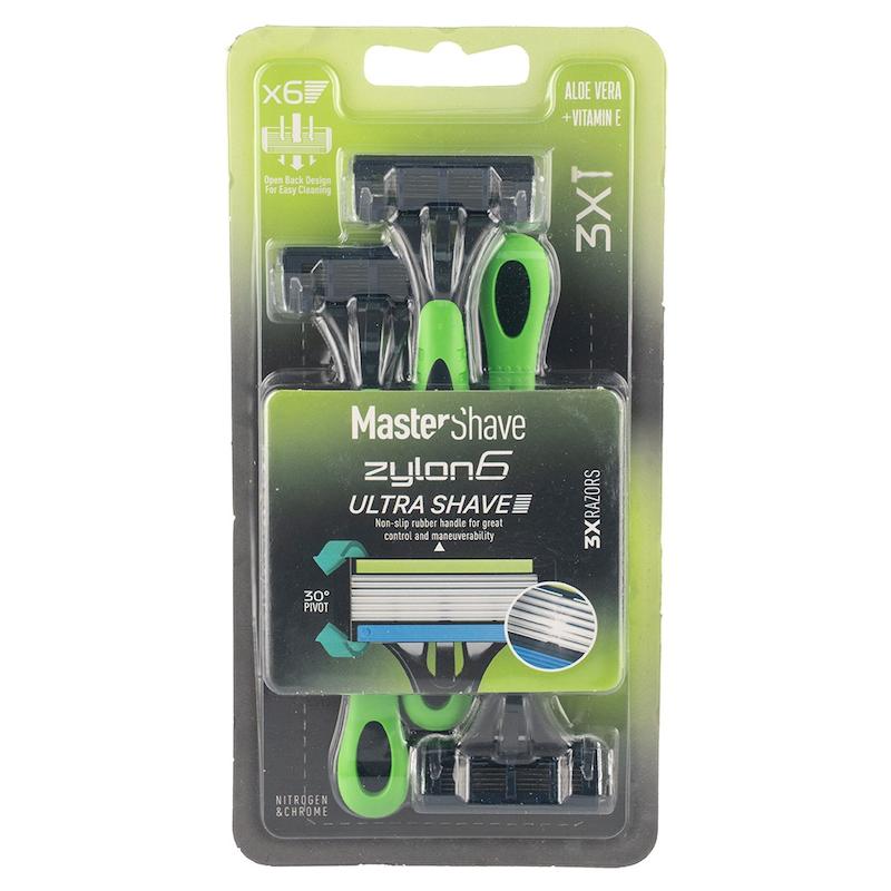 تیغ 6لبه صابون دار Zylon6 مستر شیو (3 عددی)