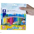 مداد رنگی Noris + قلم مو استدلر (24 عدد)