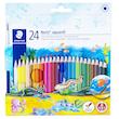 مداد رنگی Noris + قلم مو استدلر (24 عدد)